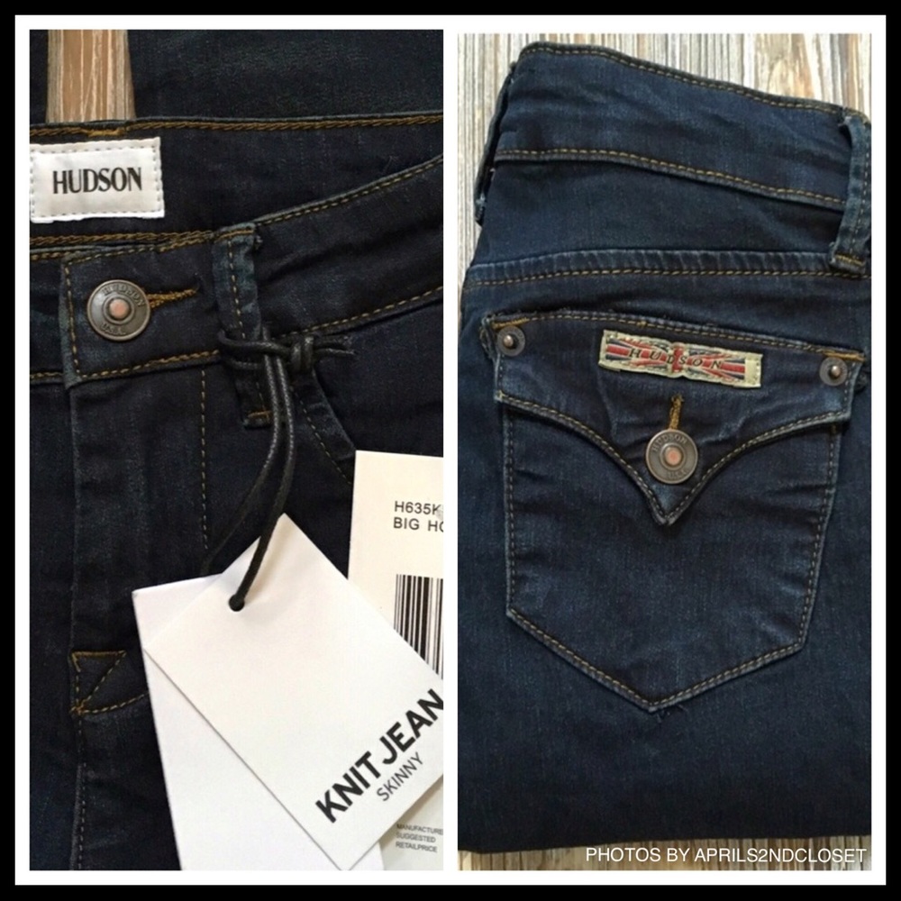 HUDSON JEANS GIRL’S SKINNY STRETCH DENIM PANTS - Picture 5 of 8
